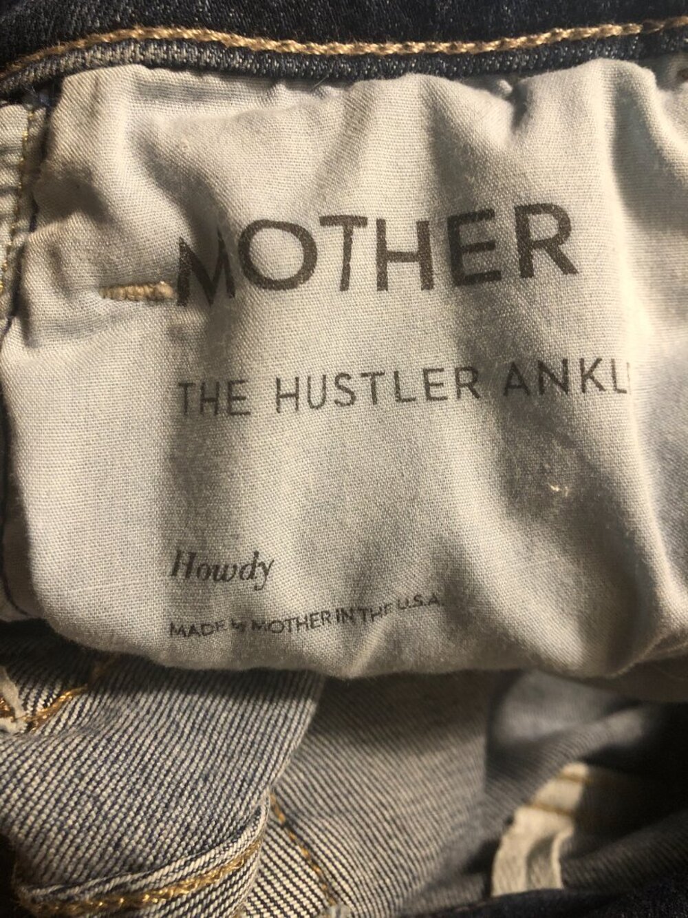 MOTHER blue howdy wash The Hustler Ankle jeans - Picture 7 of 8